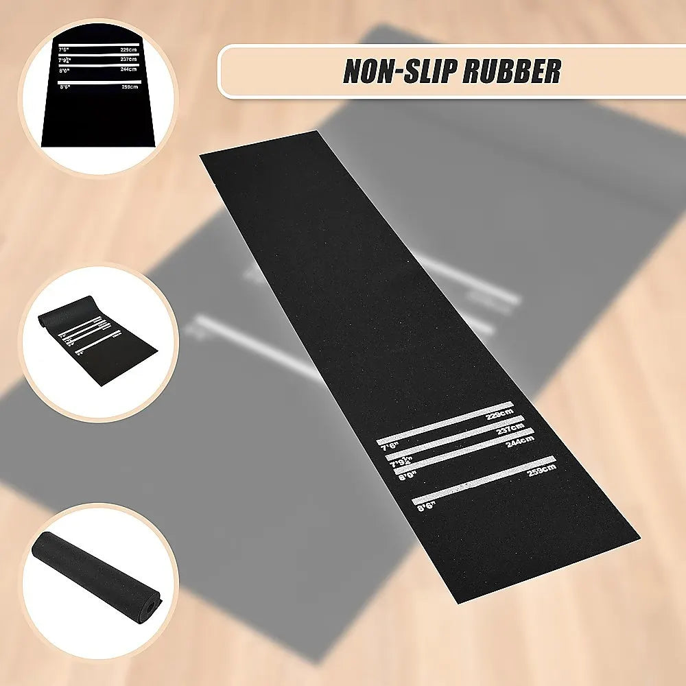 300cm Professional Rubber Darts Mat Home Pub Bar Floor Protector With Throw Line For Accurate Play - Image 8