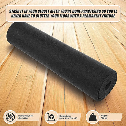 300cm Professional Rubber Darts Mat Home Pub Bar Floor Protector With Throw Line For Accurate Play - Image 9