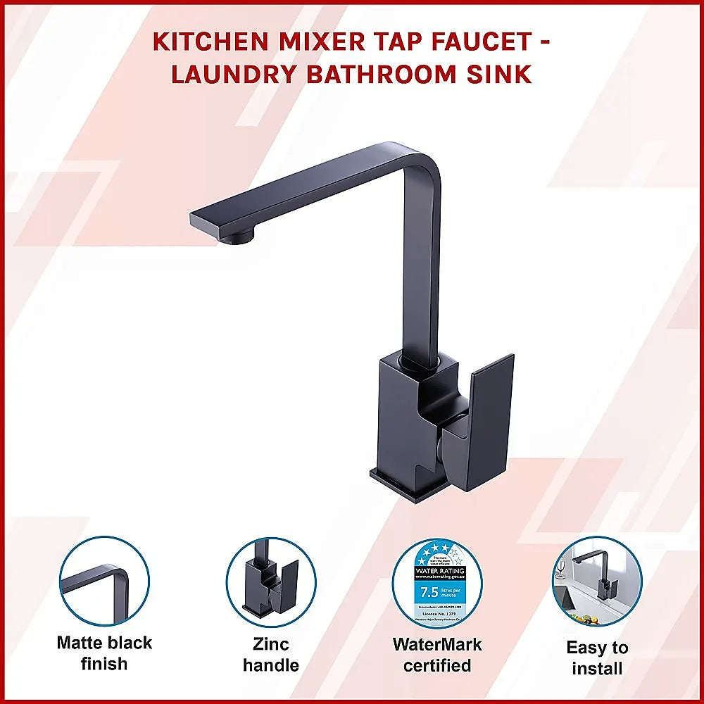 Kitchen Mixer Tap Faucet - Laundry Bathroom Sink - Image 3