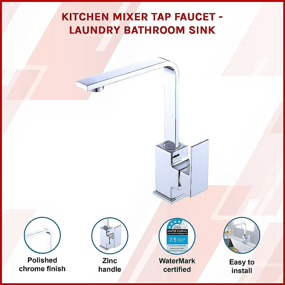 Kitchen Mixer Tap Faucet - Laundry Bathroom Sink - Image 3