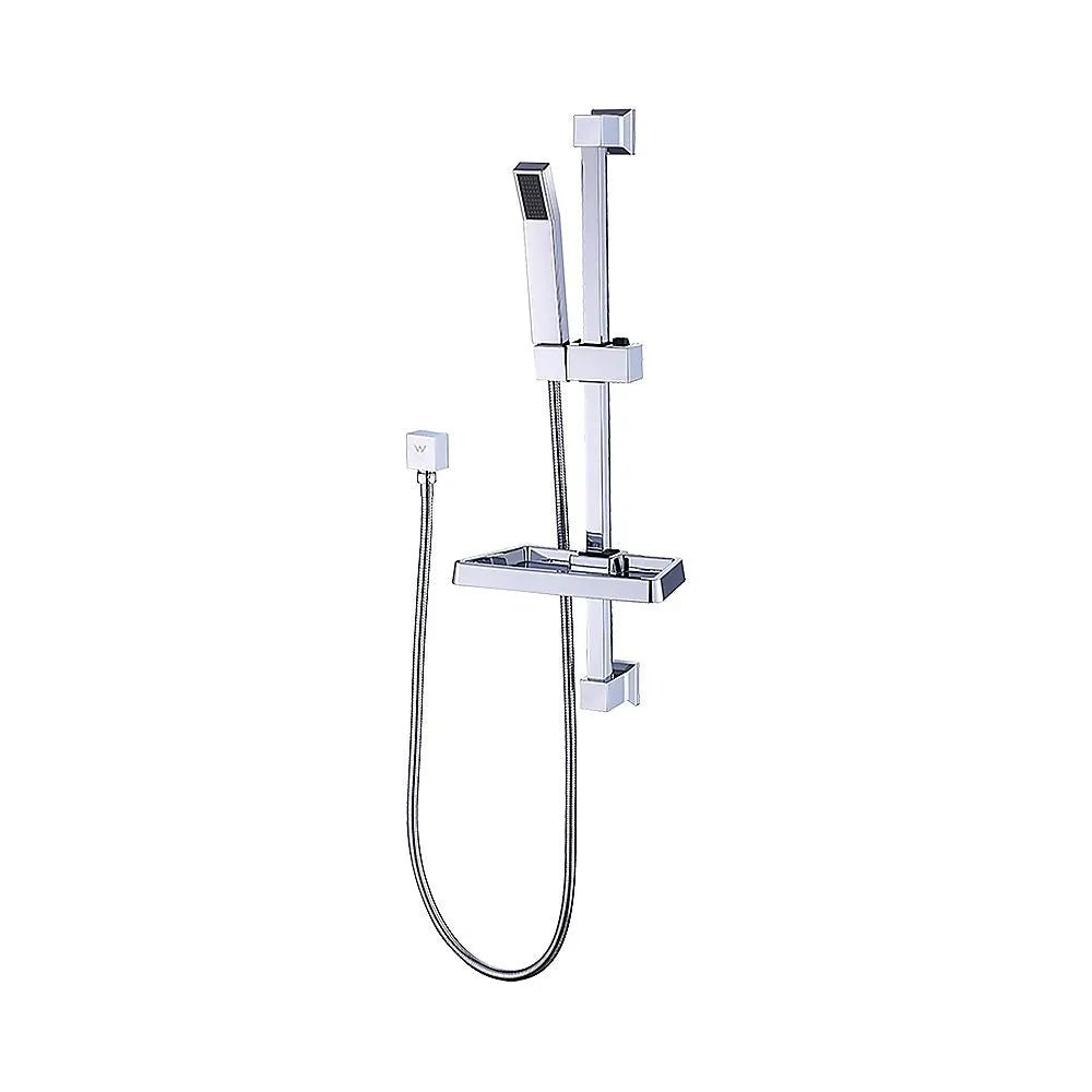 Hand Held Shower Rail Soap Dish Bathroom Set