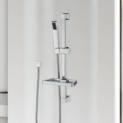 Hand Held Shower Rail Soap Dish Bathroom Set - Image 2