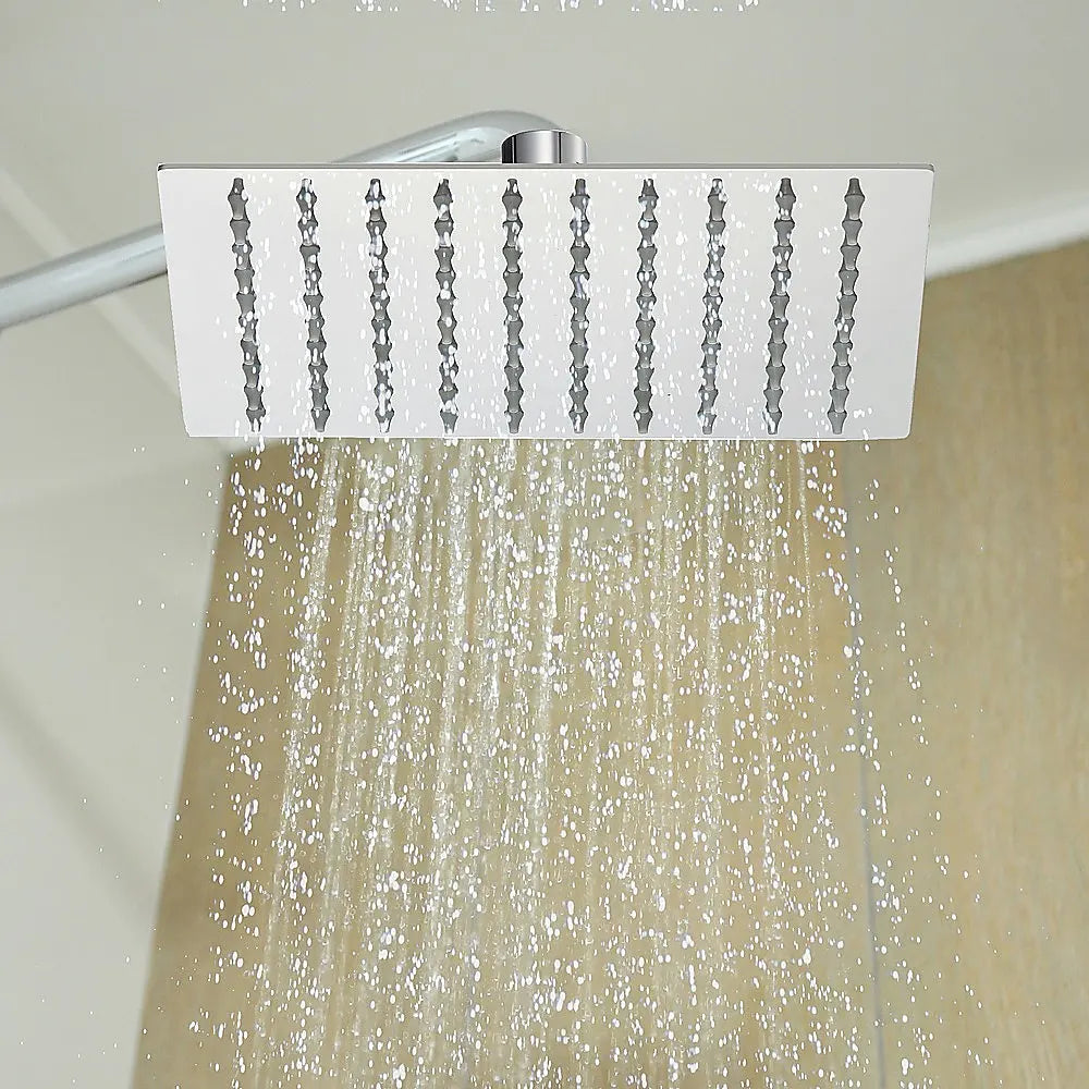 200mm Shower Head Square 304SS Polished Chrome Finish - Image 2
