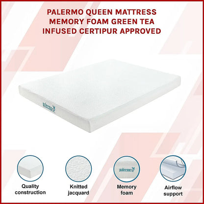 Queen Green Tea Memory Foam Mattress – Cooling Comfort with CertiPUR-US® Certified Foam - Image 3