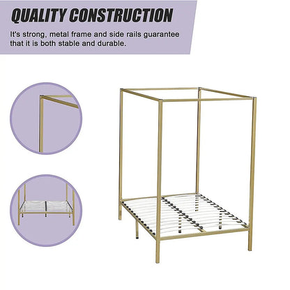 4 Four Poster Double Bed Frame - Image 6