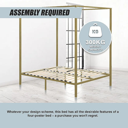 4 Four Poster Double Bed Frame - Image 9