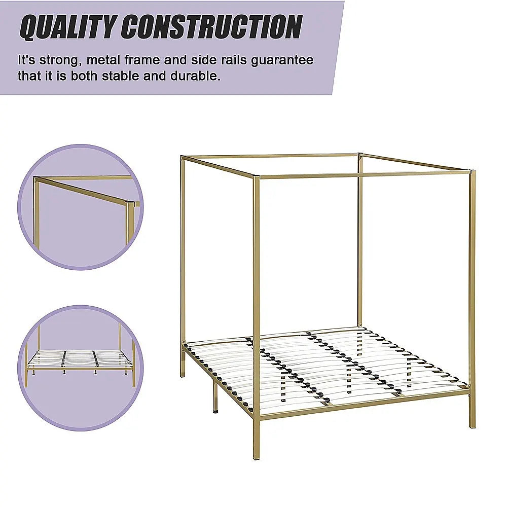 4 Four Poster King Bed Frame - Image 6