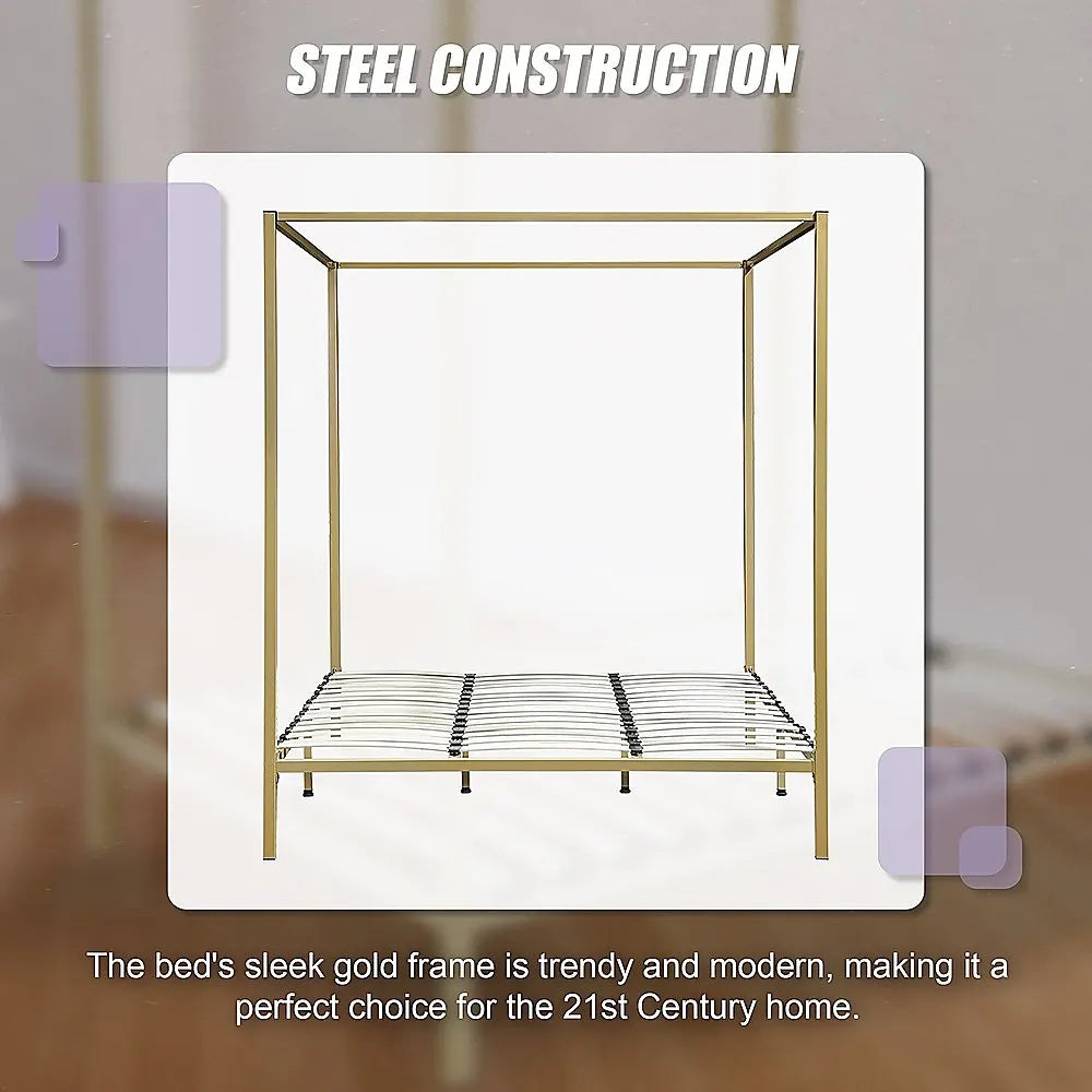 4 Four Poster King Bed Frame - Image 8
