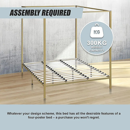 4 Four Poster King Bed Frame - Image 9