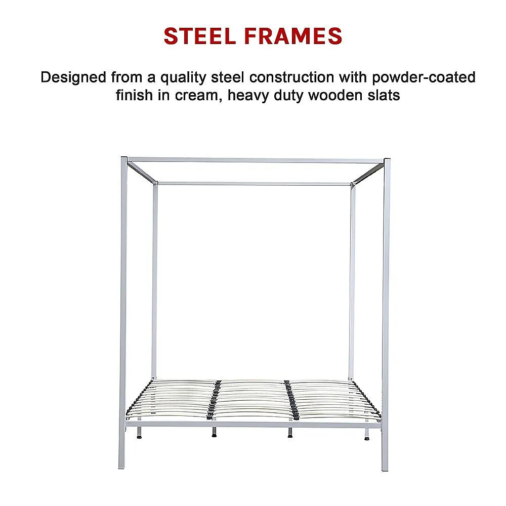 4 Four Poster King Bed Frame - Image 6