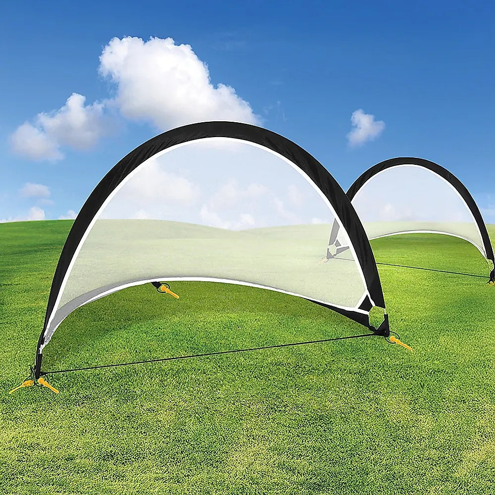 Pair of Soccer Football Goals 180cm Pop Up Portable Quick Set Up - Image 6