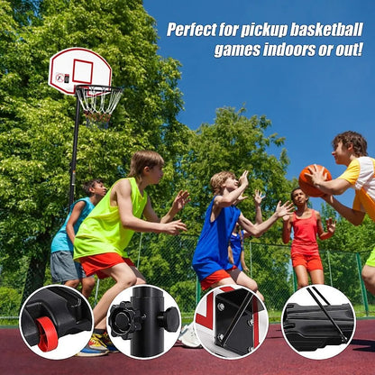 Basketball Ring Hoop Height Adjustable Portable Set - Image 6
