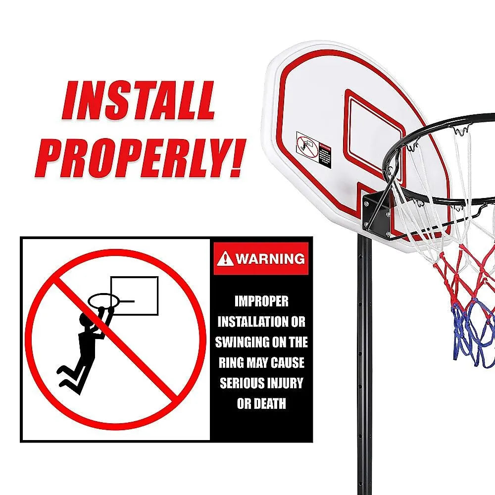 Basketball Ring Hoop Height Adjustable Portable Set - Image 9