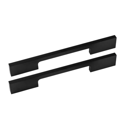 5 x 128mm Kitchen Handle Cabinet Cupboard Door Drawer Handles square Black furniture pulls - Image 5