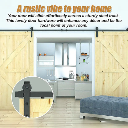 3.6m Sliding Barn Door Hardware - Image 4