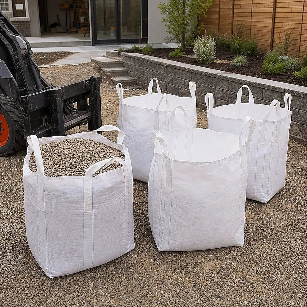 4 x 1 tonne FIBC Polypropylene UV Rated Builder / Bulk / Landscape Bags - Image 7