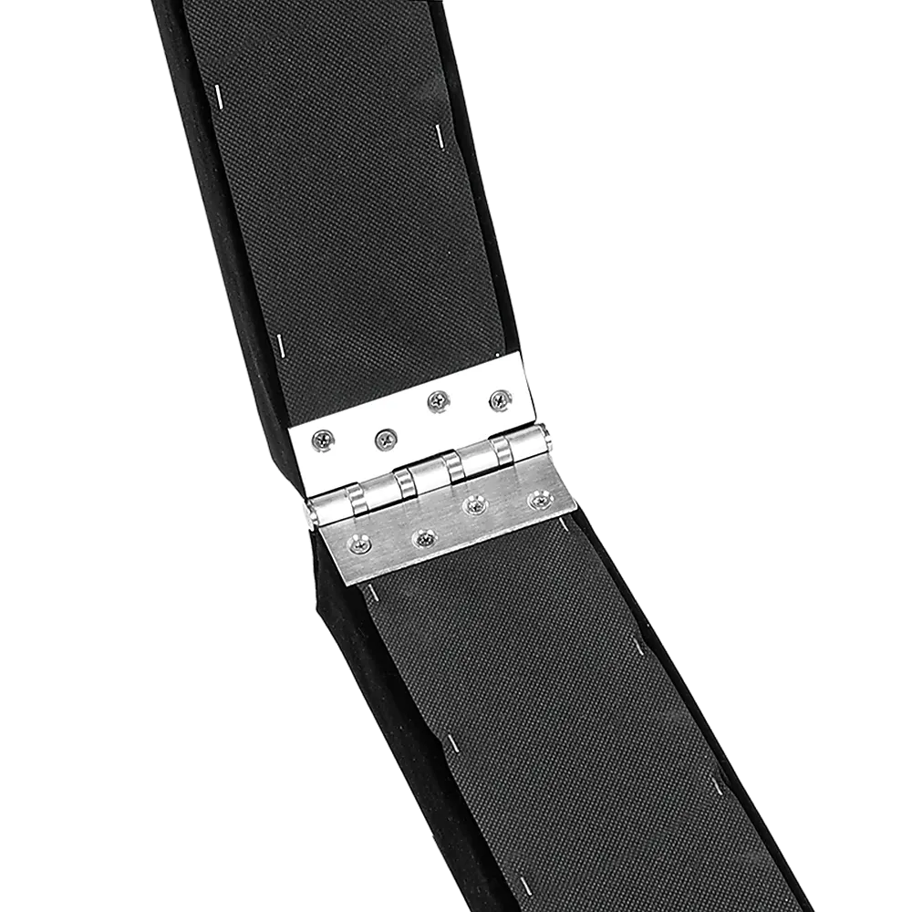 2.4m (8FT) Gymnastics Folding Balance Beam Black Synthetic Suede - Image 7