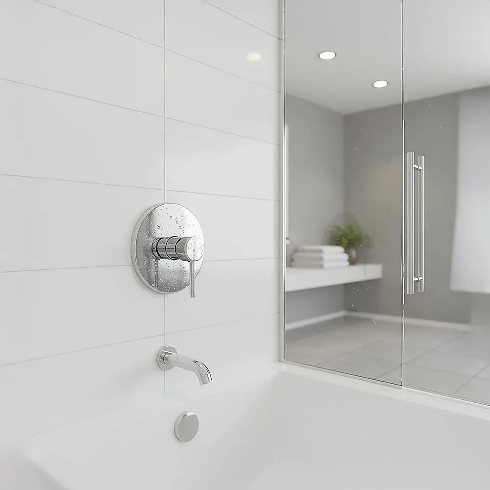 Shower Bath Mixer Tap Bathroom WATERMARK Approved - Chrome - Image 8
