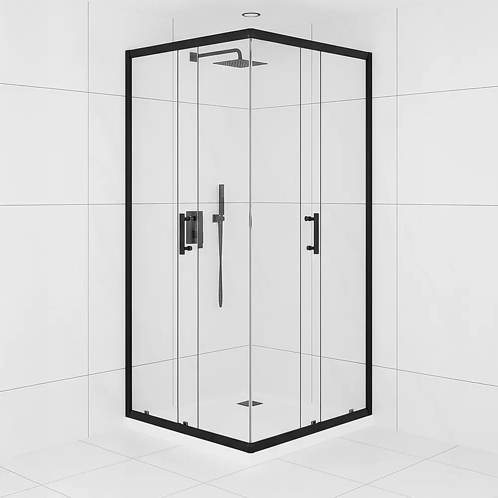 900 x 900mm Sliding Door Nano Safety Glass Shower Screen By Della Francesca - Image 5