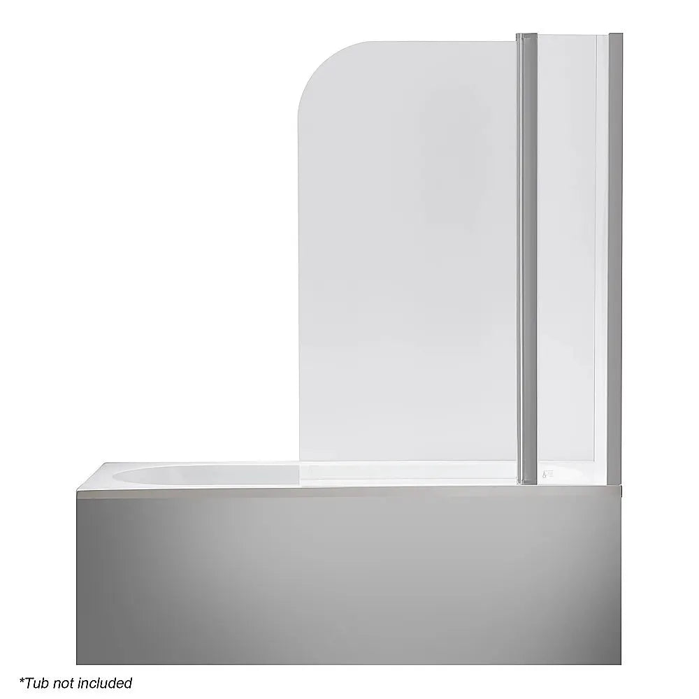 180 Degree Pivot Door 6mm Safety Glass Bath Shower Screen 1200x1400mm By Della Francesca - Image 8