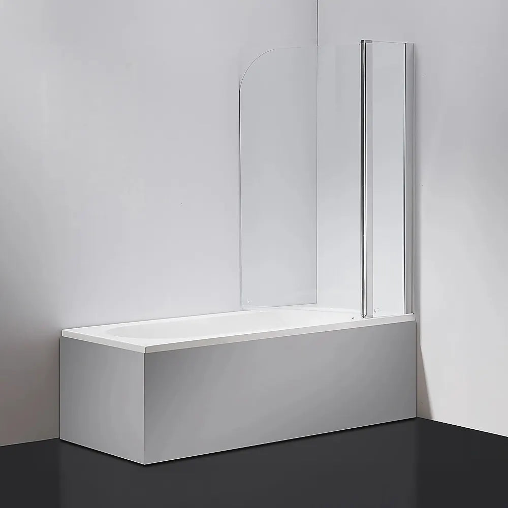 180 Degree Pivot Door 6mm Safety Glass Bath Shower Screen 1200x1400mm By Della Francesca - Image 5