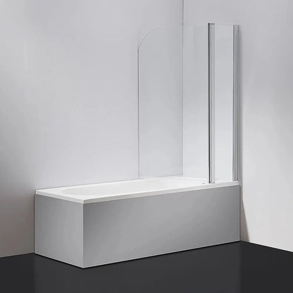 180 Degree Pivot Door 6mm Safety Glass Bath Shower Screen 1200x1400mm By Della Francesca - Image 5