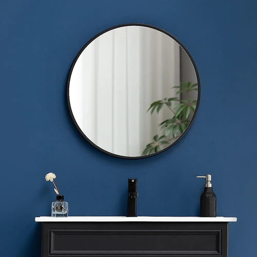 70cm Round Wall Mirror Bathroom Makeup Mirror by Della Francesca - Image 2