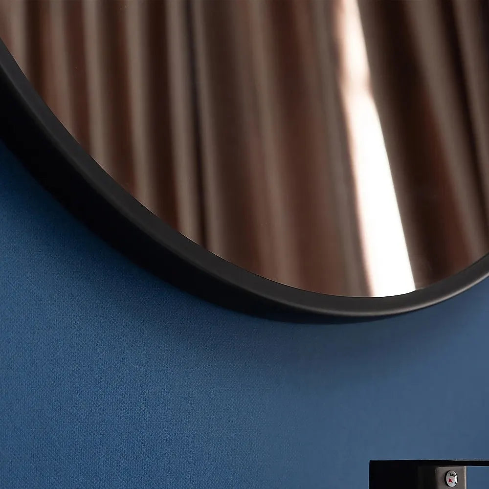 70cm Round Wall Mirror Bathroom Makeup Mirror by Della Francesca - Image 4