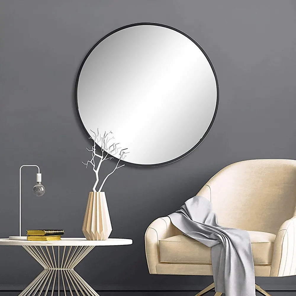 70cm Round Wall Mirror Bathroom Makeup Mirror by Della Francesca - Image 6