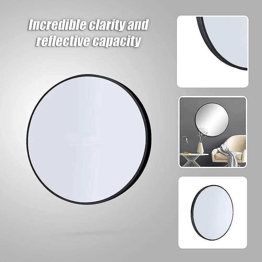 70cm Round Wall Mirror Bathroom Makeup Mirror by Della Francesca - Image 8
