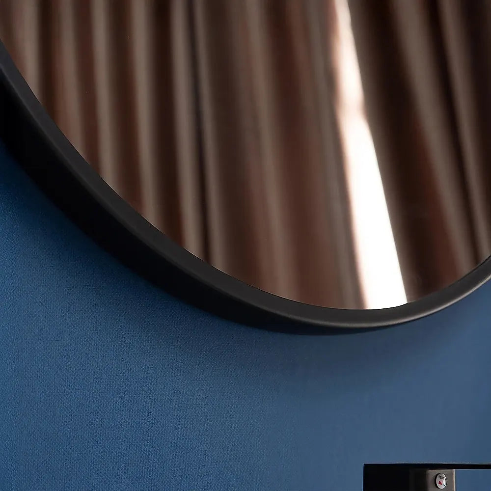 80cm Round Wall Mirror Bathroom Makeup Mirror by Della Francesca - Image 4