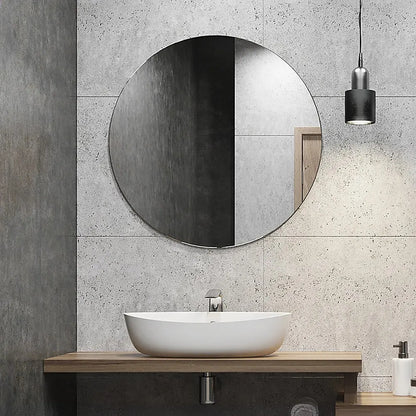 80cm Round Wall Mirror Bathroom Makeup Mirror by Della Francesca - Image 6