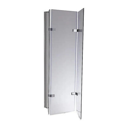 3 Fold Chrome Folding Bath Shower Screen Door Panel 1300mm x 1400mm - Image 4