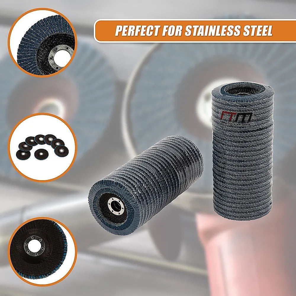 50x Pack Premium Zirconia Flap Disc Sanding Grinding 115mm 4.5" 40 Grit - Image 9