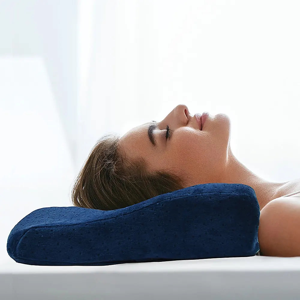 Memory Foam Neck Pillow Cushion Support Rebound Contour Pain Relief Health Care - Image 2