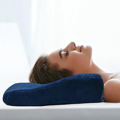 Memory Foam Neck Pillow Cushion Support Rebound Contour Pain Relief Health Care - Image 2