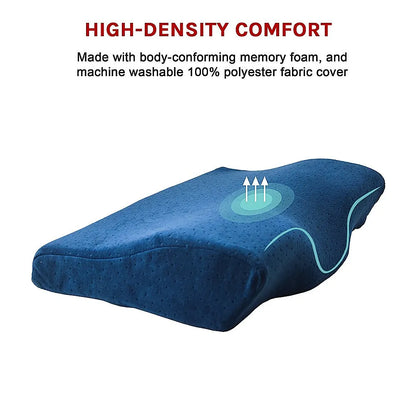 Memory Foam Neck Pillow Cushion Support Rebound Contour Pain Relief Health Care - Image 7