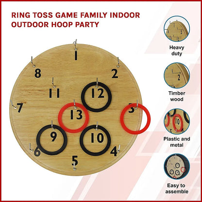 Ring Toss Game Family Indoor Outdoor Hoop Party - Image 3