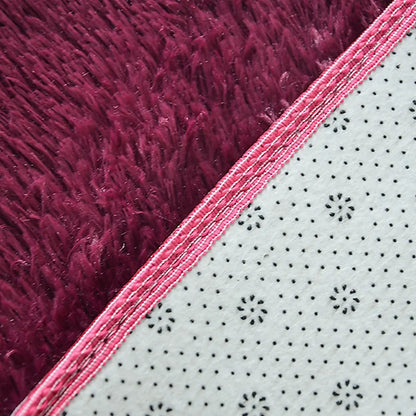 230x200cm Floor Rugs Large Shaggy Rug Area Carpet Bedroom Living Room Mat - Burgundy - Image 6