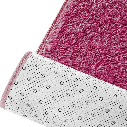 230x200cm Floor Rugs Large Shaggy Rug Area Carpet Bedroom Living Room Mat - Burgundy - Image 8