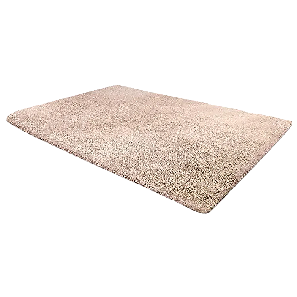 200x140cm Floor Rugs Large Shaggy Rug Area Carpet Bedroom Living Room Mat - Beige
