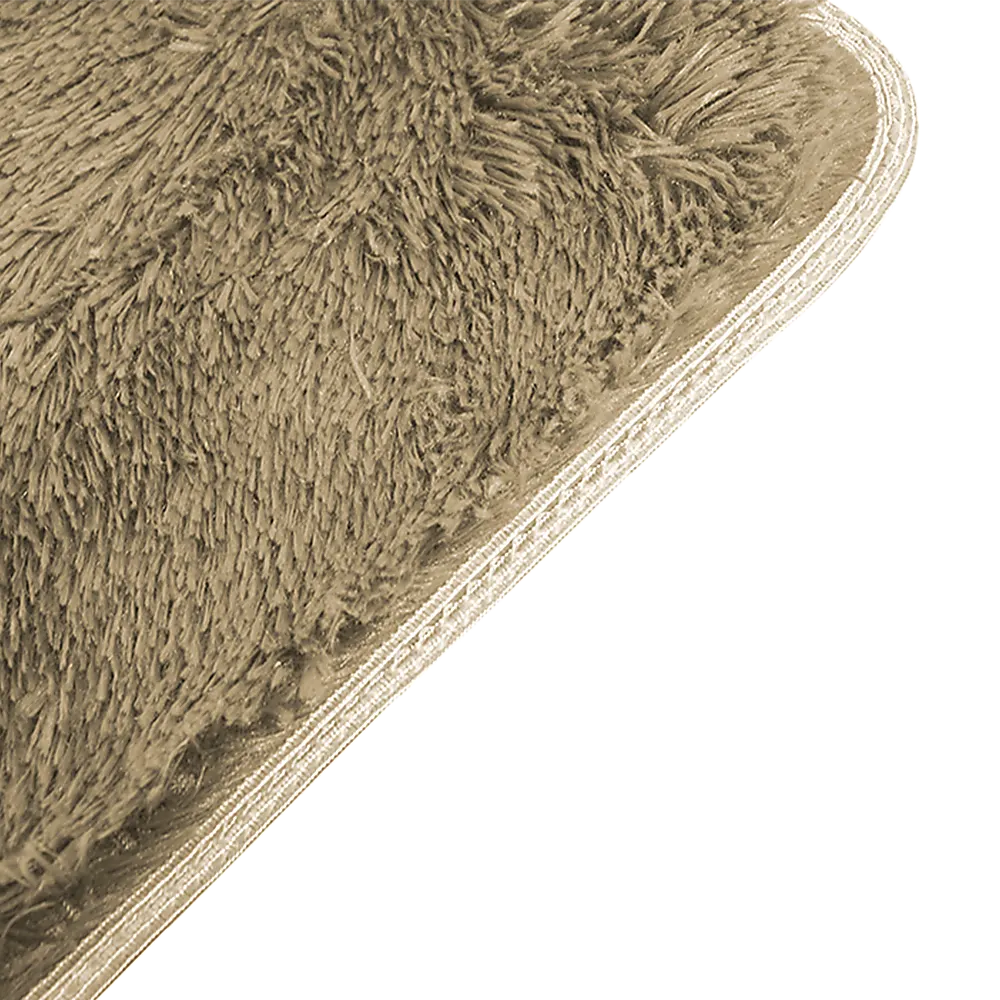 230x160cm Floor Rugs Large Shaggy Rug Area Carpet Bedroom Living Room Mat - Beige - Image 6