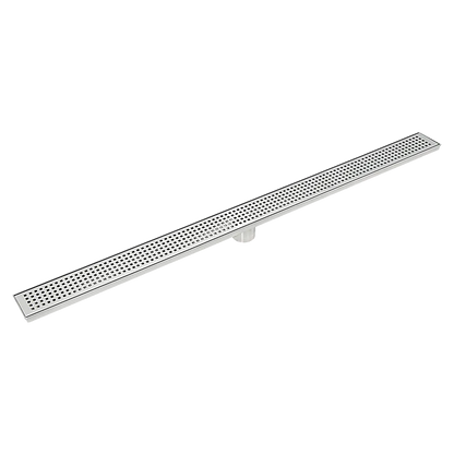 1000mm Bathroom Shower Stainless Steel Grate Drain w/Centre outlet Floor Waste Square Pattern - Image 9
