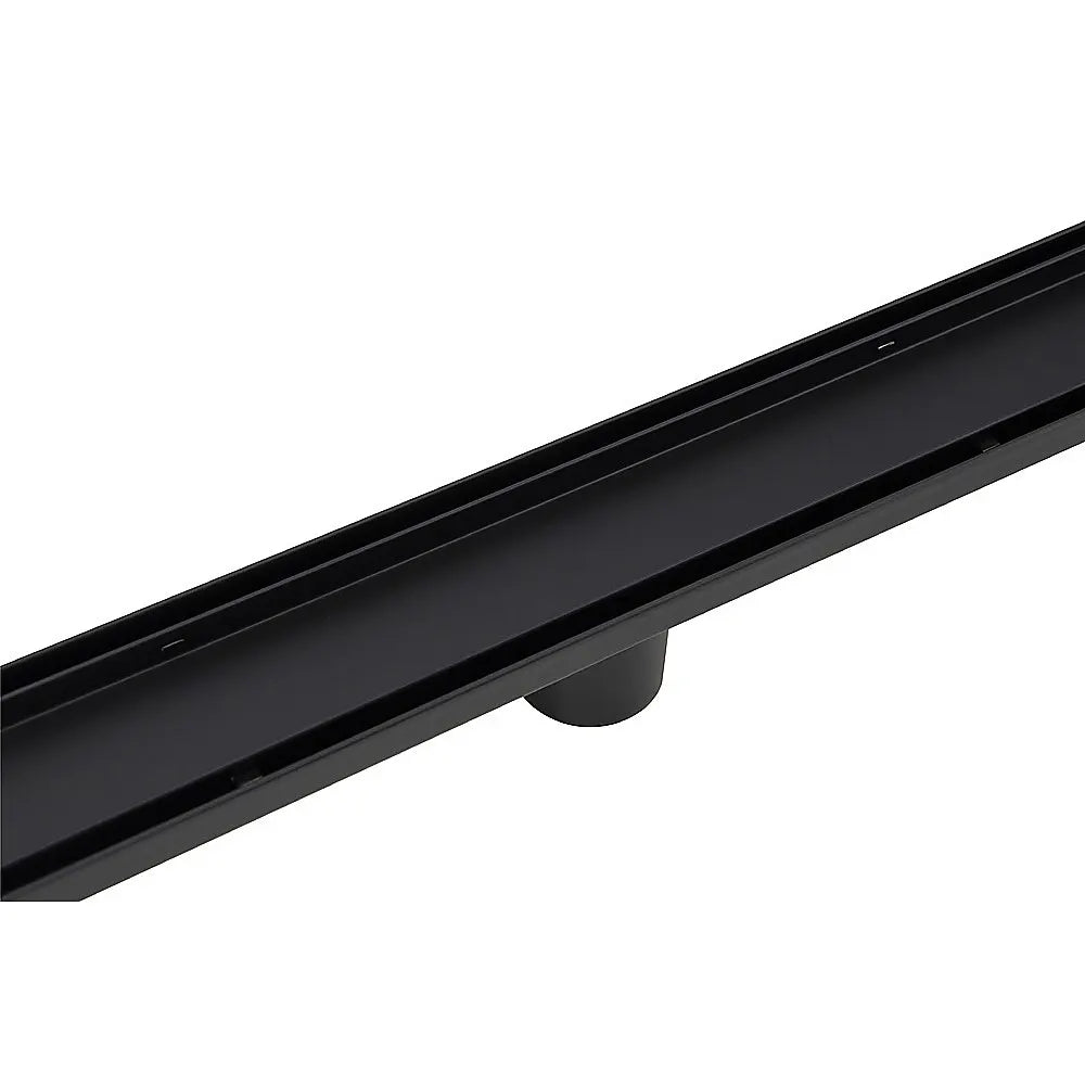 1000mm Tile Insert Bathroom Shower Black Grate Drain w/Centre outlet Floor Waste - Image 8