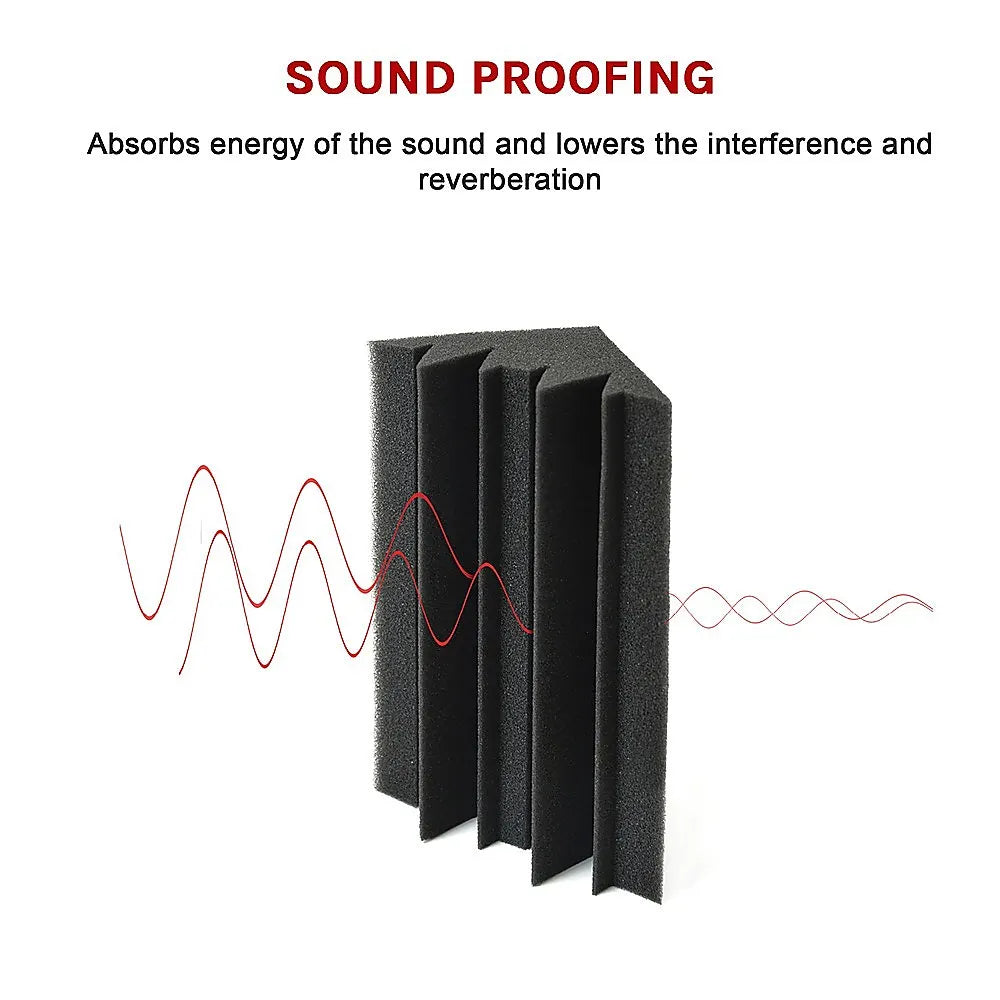 20pcs Studio Acoustic Foam Corner Bass Trap Sound Absorption Treatment Proofing - Image 7