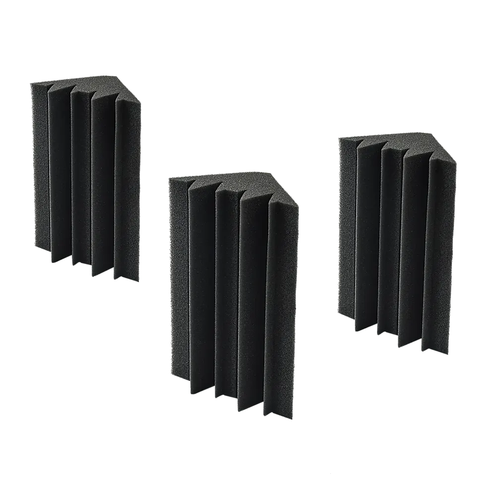 20pcs Studio Acoustic Foam Corner Bass Trap Sound Absorption Treatment Proofing