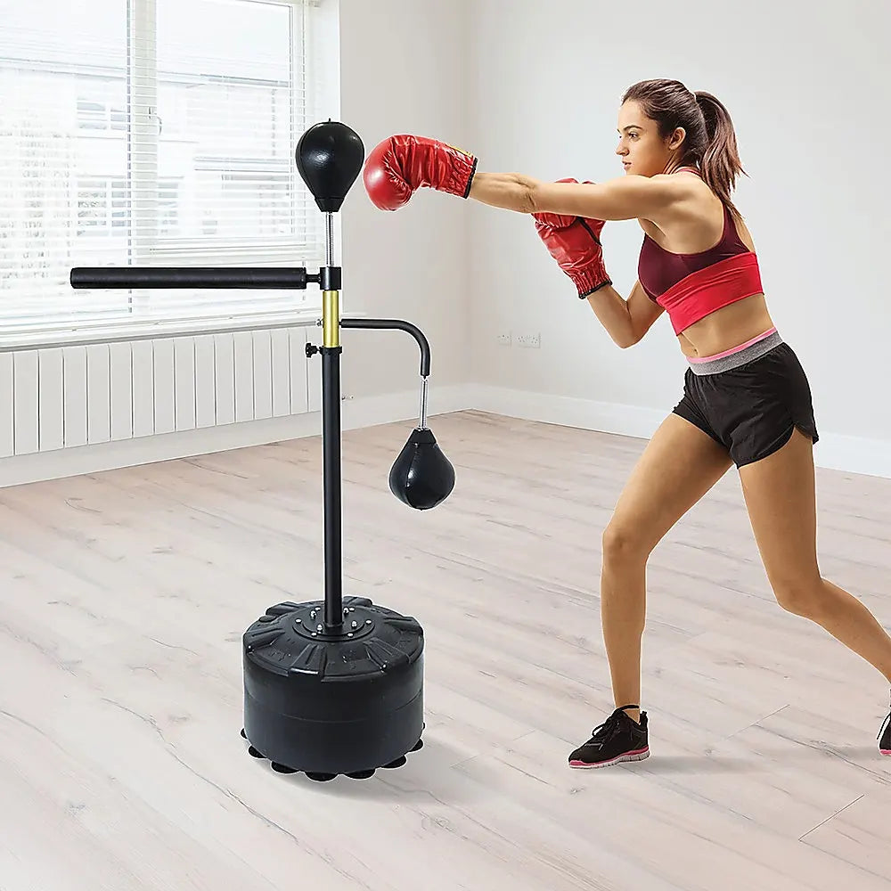 Free Standing Punching Bag Speedball Boxing Reflex Training Dummy - Image 2