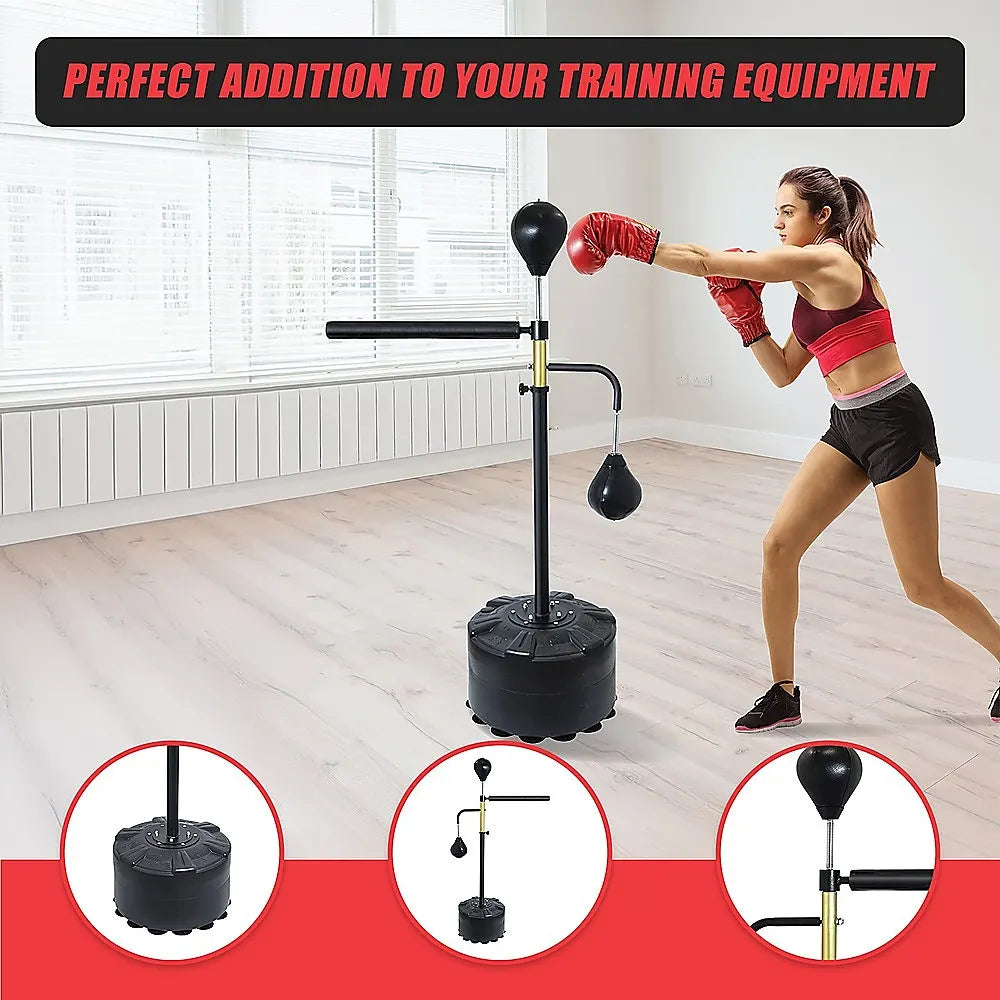 Free Standing Punching Bag Speedball Boxing Reflex Training Dummy - Image 7