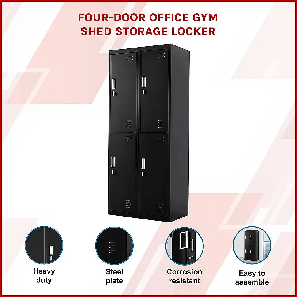 Four-Door Office Gym Shed Storage Locker - Image 3