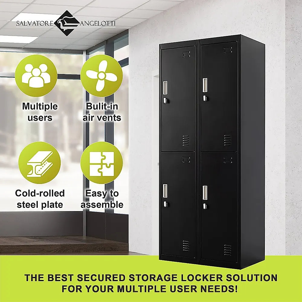 Four-Door Office Gym Shed Storage Locker - Image 5